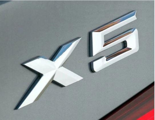 Шильдик емблема багажника X5 BMW БМВ Е53 Е70 F15 колір хром