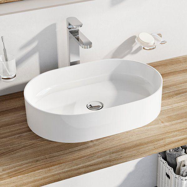 Умивальник Ravak Керамічний Ceramic 550 O Slim Білий