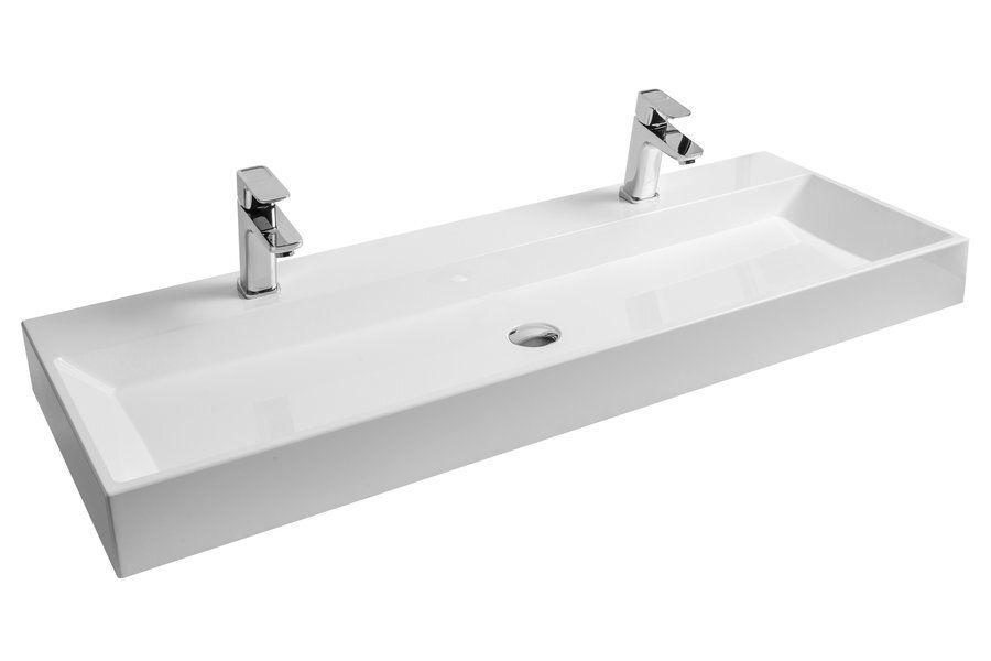 Умивальник Ravak NATURAL DUO 1200 Білий з отвором без переливу