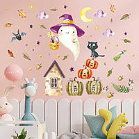 Наклейка вінілова Набір Веселе привиди розмір аркуша 1100 х 500 мм, глянцева