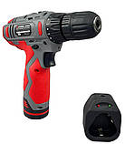 Акумуляторний шуруповерт з літієвою батареєю Li-ion Intertool DT-0310 (12В 30Нм 1300об/хв), фото 5
