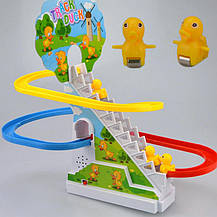 Розвивальний музичний трек міні качка підйом сходами слайд-головоломка музика, фото 5