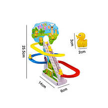 Розвивальний музичний трек міні качка підйом сходами слайд-головоломка музика, фото 4