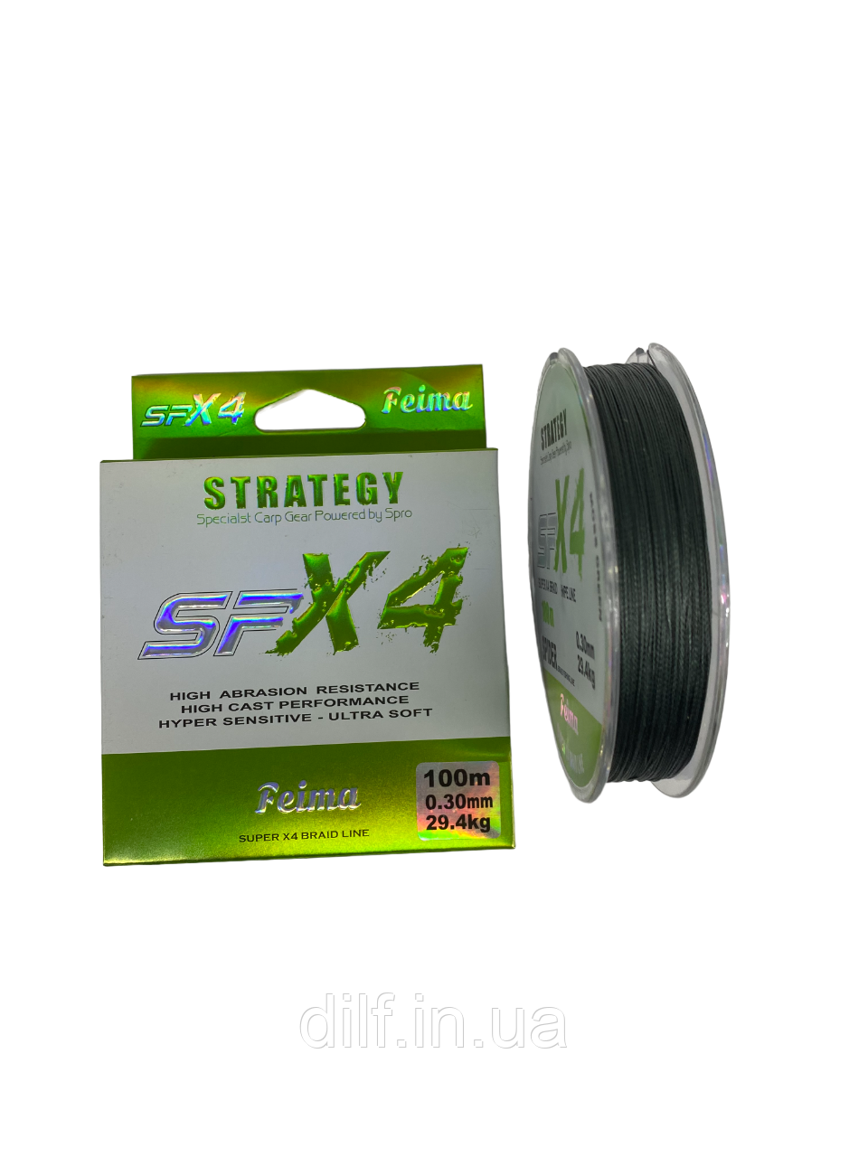 Рибальський шнур Feima Strategy SF X4 0.12 — 0.30 мм 100 мм, фото 1