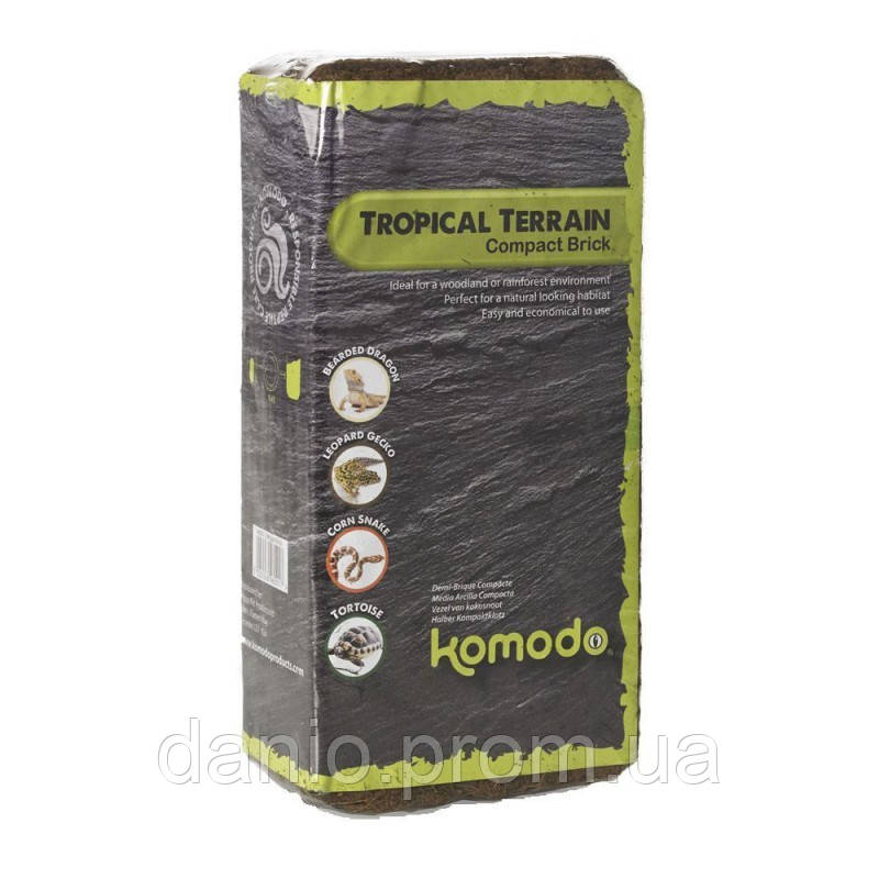 Komodo Наполнитель кокосовая стружка для террариума Komodo Tropical Terrain Brick, 8л - фото 1 - id-p1686122575