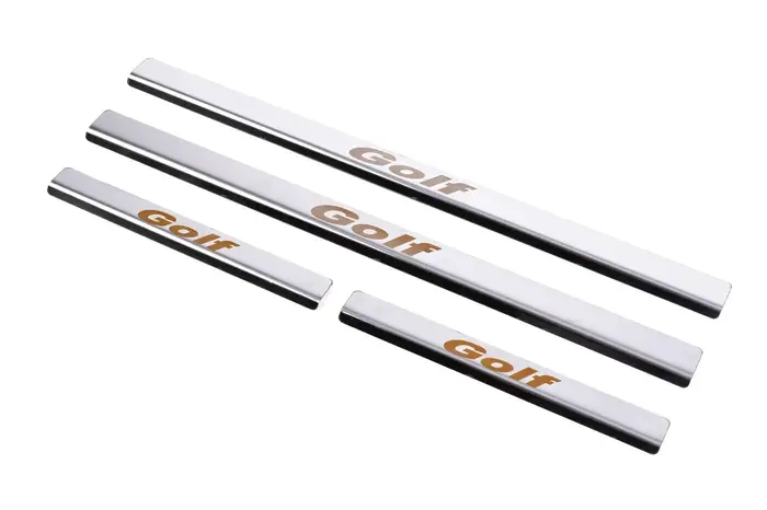 Volkswagen Golf 6 Хром накладки на пороги Фольксваген Гольф 6 Carmos ...