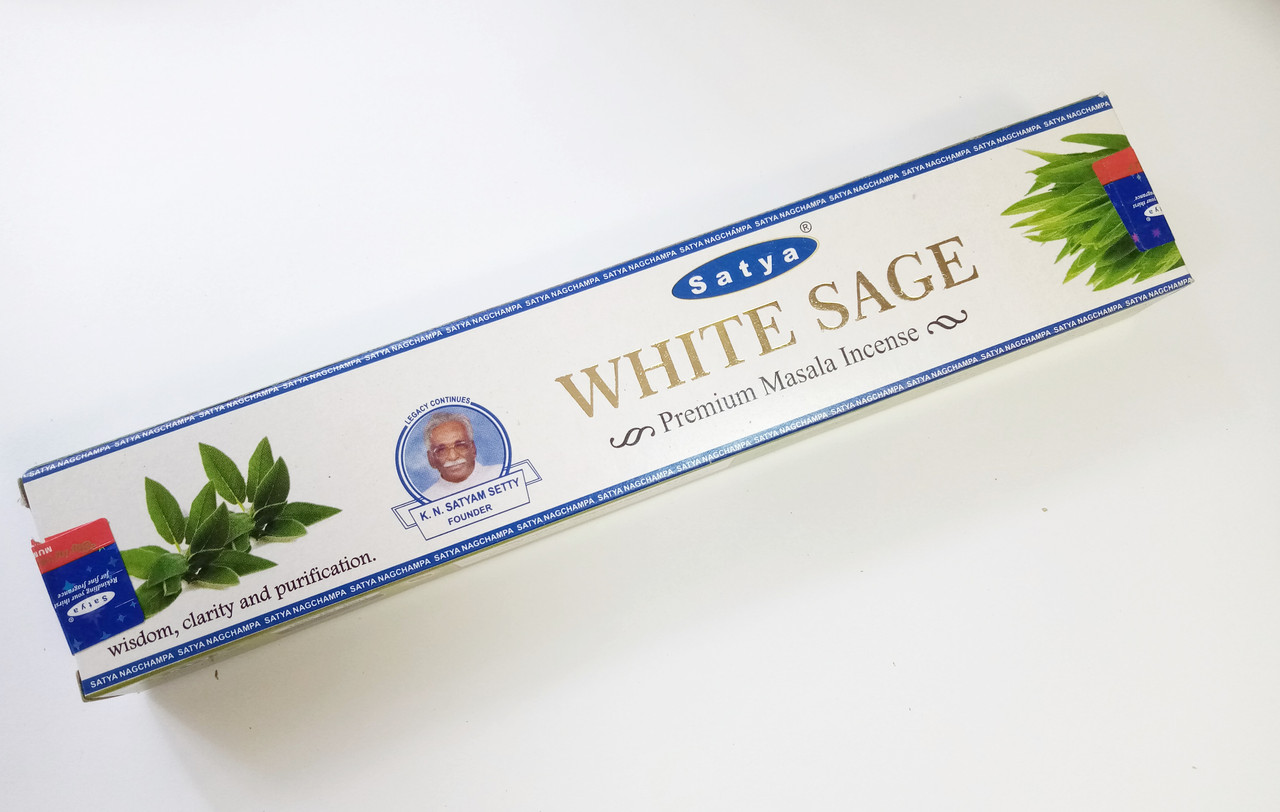 Масала палички Premium White Sage (Біла шавлія), Satya