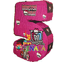 Пиньята Цифра 5 в стиле Monster High. С наполнением