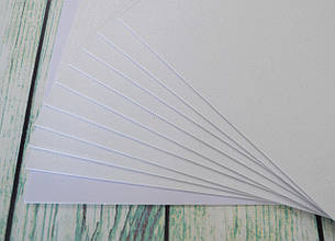 Фоаміран клейовий з глітером лист 1мм (20х30см), колір  - блискучий білий