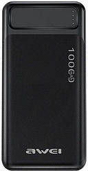 Портативний зарядний Power Bank AWEI P5K 10000 mah Чорний