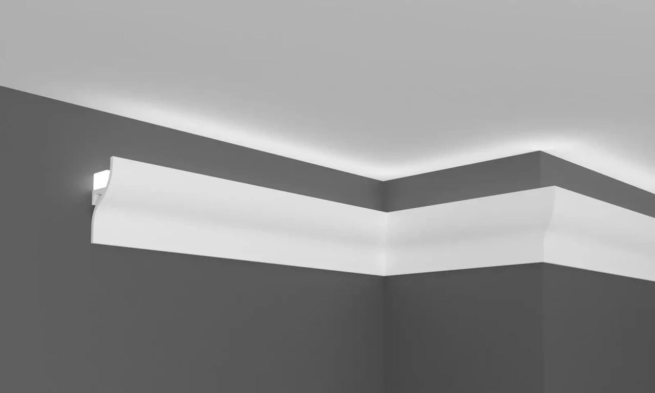Карниз полімерний для LED освітлення Grand Decor KH 906, фото 1