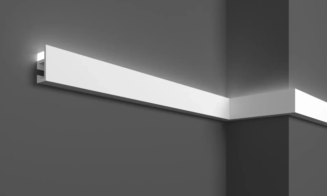 Карниз полімерний для LED освітлення Grand Decor KH 903, фото 1