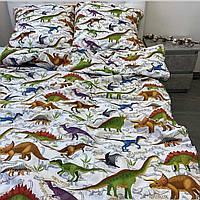 Комплект детского постельного полуторного белья Динозавры, Бязь Люкс, Тиротекс