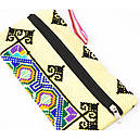 Косметичка гаманець ручна вишивка жовтий, фото 3