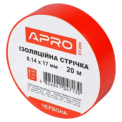 APRO 0.14х17 мм 20 м Iзоляцiйна стрiчка червона