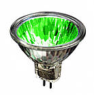 Лампа галогенна MR16 12V/35W Зелений