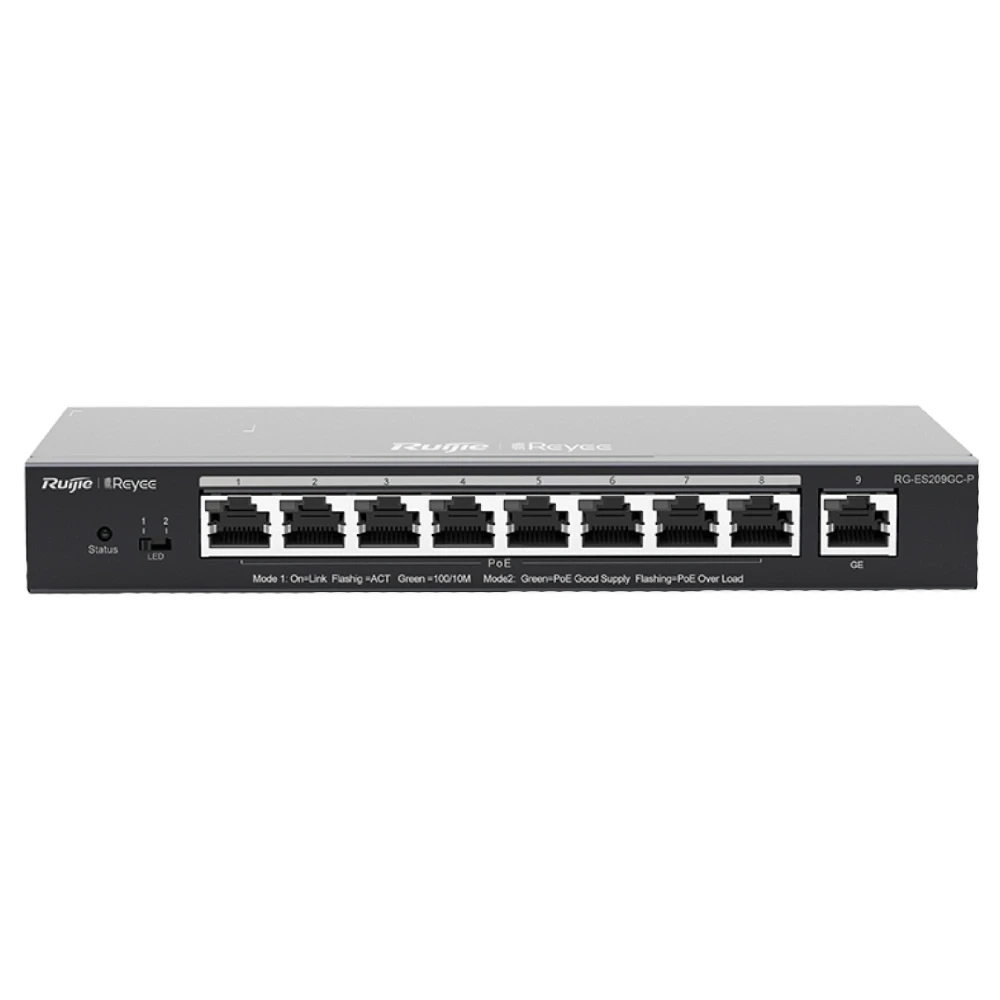 Ruijie RG-ES209GC-P 9-портовий гігабітний інтелектуальний POE комутатор