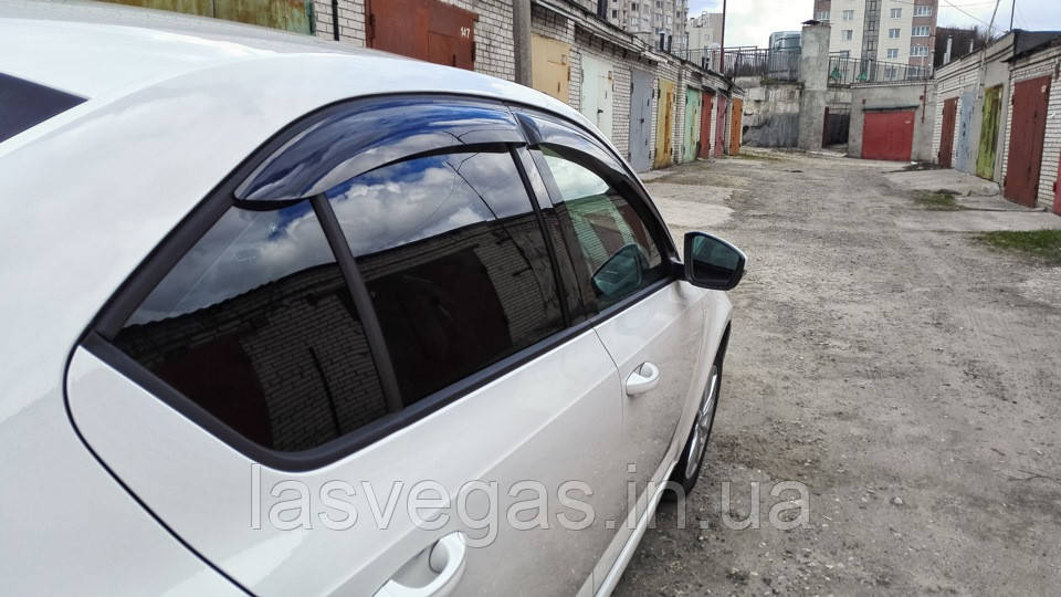 Дефлектори вікон (вітровики) Skoda Octavia A7 2013-2020 (HIC/Тайвань)