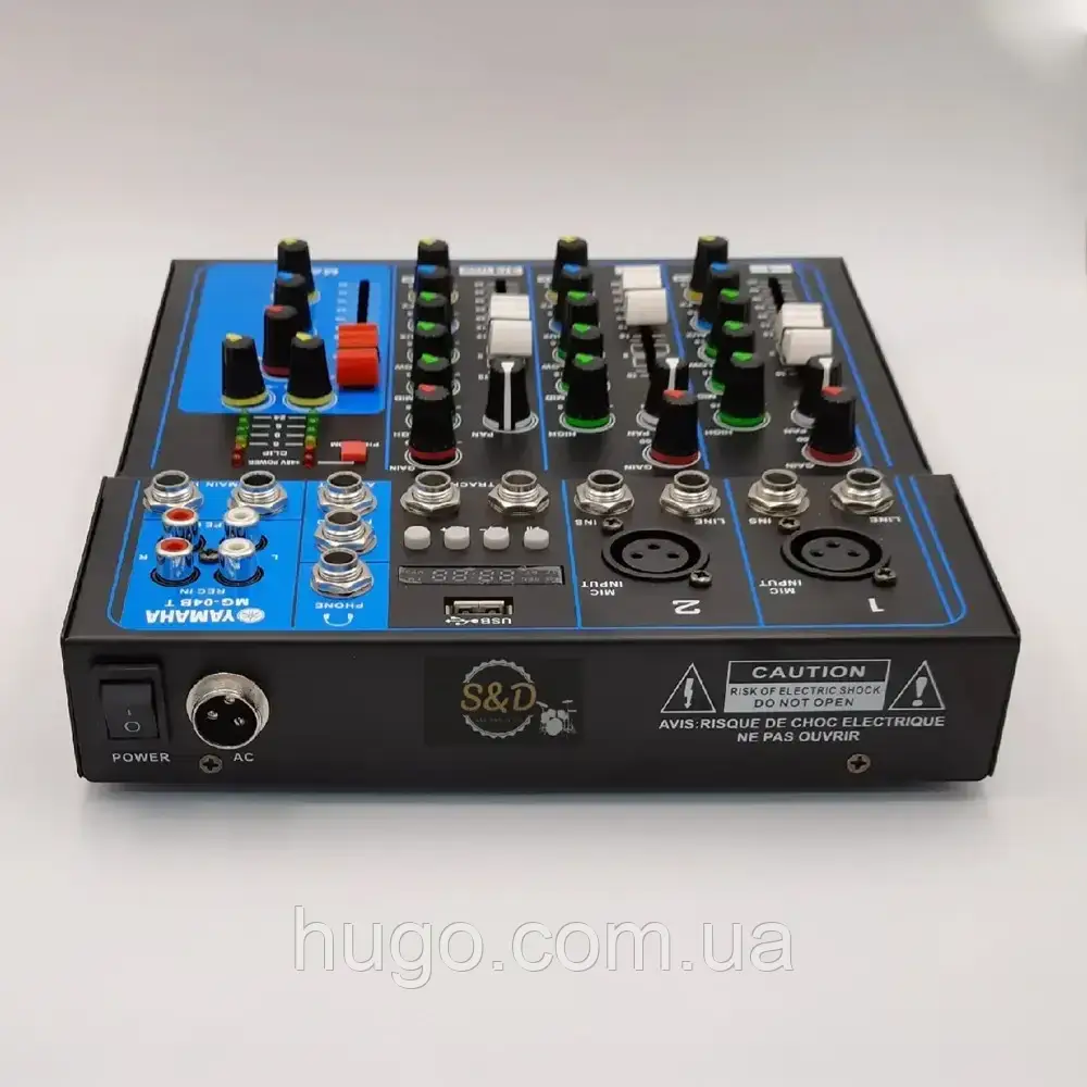 Аудиомикшер 2 канальный Mixer MG 04BT / Микшерный пульт с Bluetooth / Аудиомикшер - фото 6 - id-p1686166530