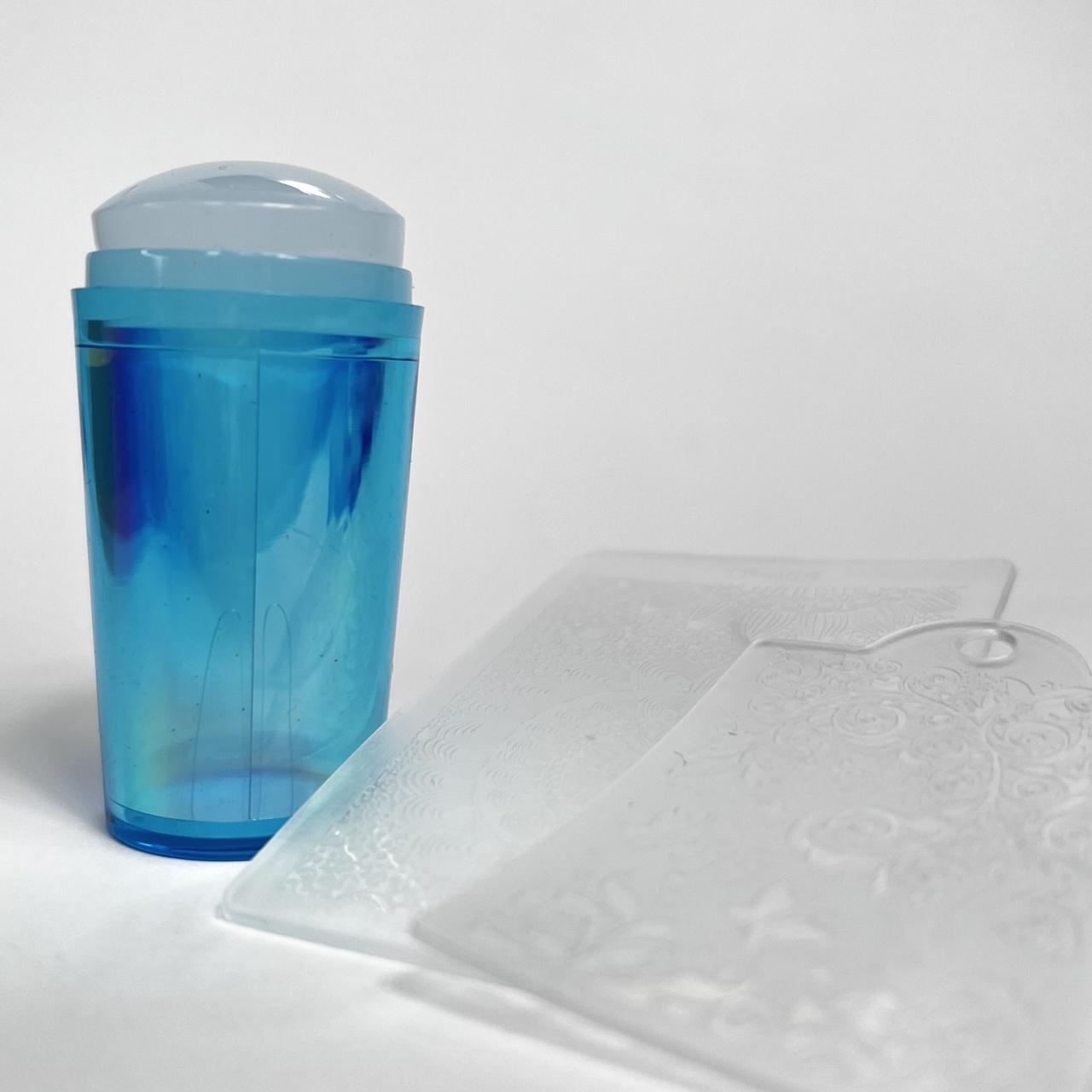 Набір для стемпінгу 2 пластини та штамп, фото 1