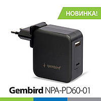 Блок живлення для Ноутбука\Планшета\Телефона Gembird NPA-PD60-01 + переходники