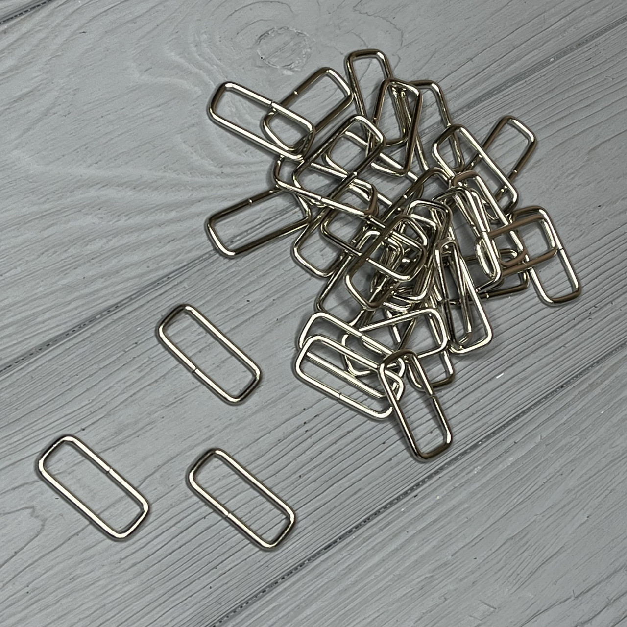 Рамки дротяна 30х10х2.2 мм Нікель (50 шт), фото 1