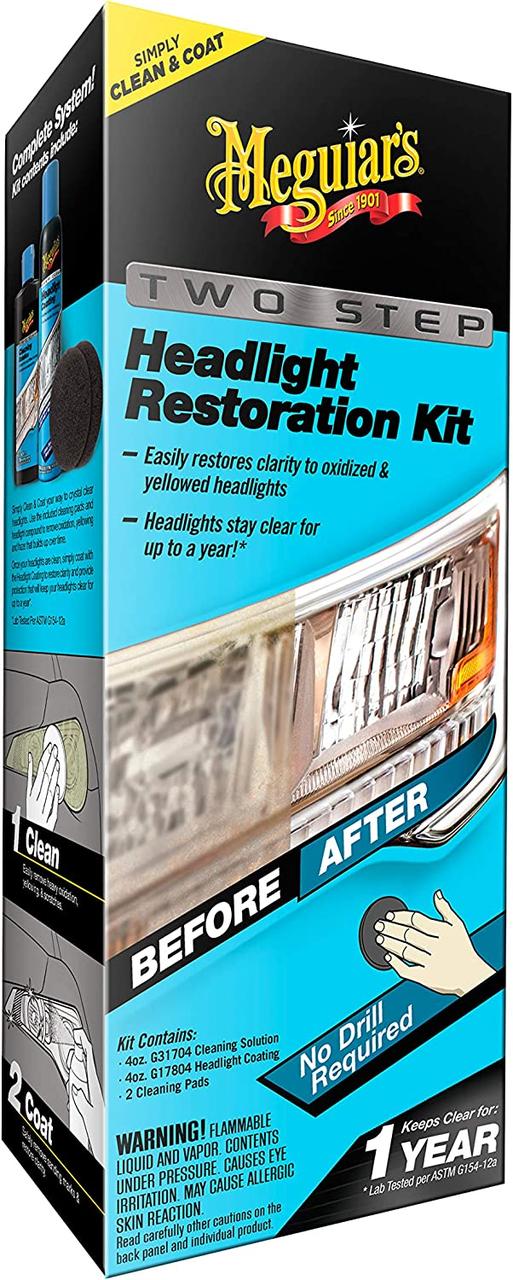 Набор для восстановления и защиты фар - Meguiar`s Two Step Headlight Restoration Kit (G2970) - фото 1 - id-p766599444