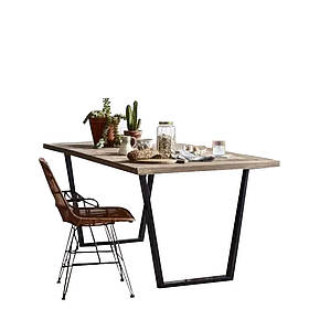 Обідній стіл лофт 120*60*75 см. "Омаха" LNK із натурального дерева