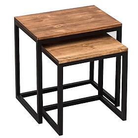 Журнальний кавовий столик лофт 45*30*45 см. "Флорида" LNK