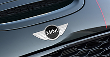 Емблема MINI (Міні) 120 mm (значок, наклейка, логотип на капот, багажник) Сріблясто-Чорна, фото 4