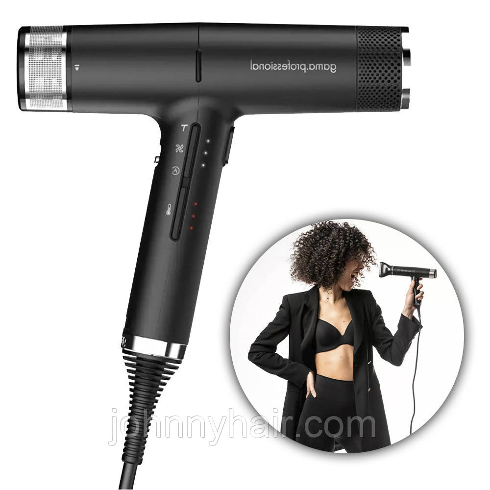 Профессиональный фен GAMA iQ2 Black OXI-Active (PH6075BK) (ID ...