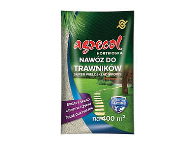 Добриво мінеральне гранульоване Hortifoska Agrecol для газону 15-5-10 - 10 кг