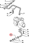 Шланг зворотки масла з турбіни на Fiat Ducato 230, Peugeot Boxer, Citroen Jumper (94-02) 2.8, 500313648, 037930, фото 5