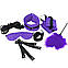 BDSM-набір Art of Sex – Soft Touch BDSM Set, фіолетовий, 9 предметів, фото 4