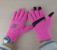 Перчатки с сенсорным покрытием L, Розовые