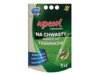 Добриво мінеральне гранульоване Agrecol для газону від бур'янів 15,5-0-0 - 1 кг