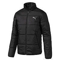 Куртка спортивна чоловіча Puma Essentials Padded Jacket 580007 01 (чорна, осінь-зима, синтипон, логотип пума)