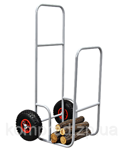 Тележка для дров из металла на пневматических колесах V 0,3 м3 OL066/2 ...