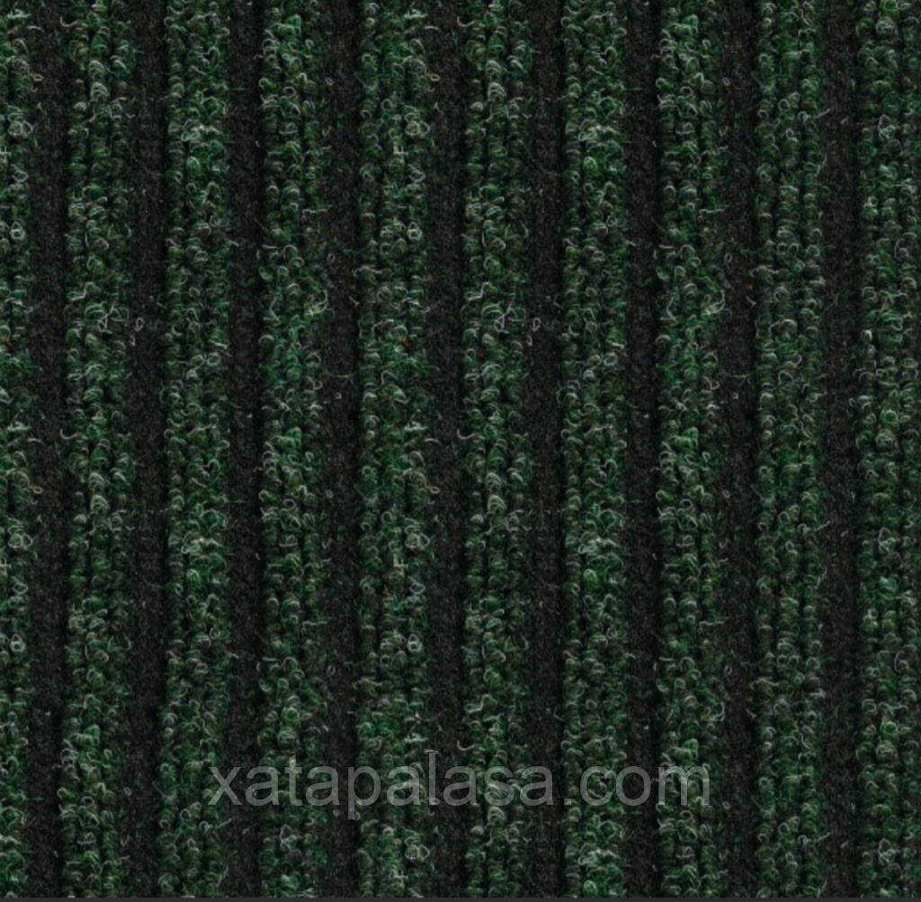 Офісний ковролін брудозахисний вологопоглинаючий на гумі VEBE SHEFFIELD колір зелений 29
