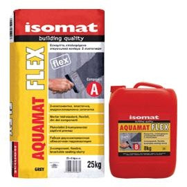Аквамат Флекс / Aquamat Flex - 2-компонентна гнучка полімерцементна обмазувальна гідроізоляція 33 кг