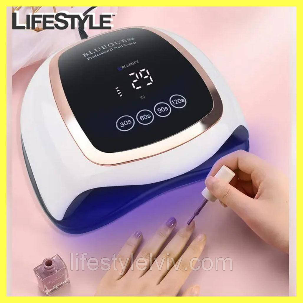 Лампа для сушіння гель лаку 168W LED + UV SUN BQ-V3 / Ультрафіолетова лампа для нігтів, фото 1