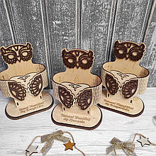 Органайзер Сова. Подарунок вчителюлю або вихователю. Подарунок на День вчителя. Канцелярський набір для вчителя