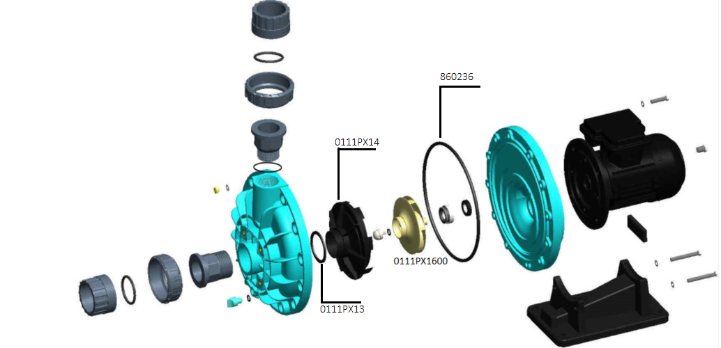 Ущільнююче кільце корпусу насосу Gemas, PG PUMPEX-JET