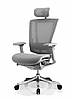 КРІСЛО КОМП'ЮТЕРНЕ Enrandnepr NEFIL LUXURY MESH з підставкою СІРЕ, фото 2