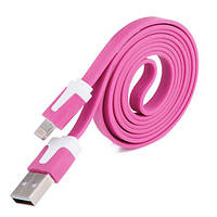 Кабель Lightning/USB разные цвета 1м:Розовый