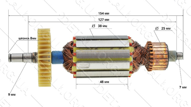 Якір на болгарку Odwerk BWS 125-920, фото 1