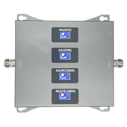 GSM-репітер 4 діапазони, 900 1800 2100 2600 підсилювач зв'язку 3G 4G LTE 7825 8725, фото 2