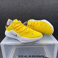 Eur39-46 Кроссовки Nike Hyperdunk X Low 2018 SpongeBob Спанчбоб Губка Боб желтые мужские баскетбольные