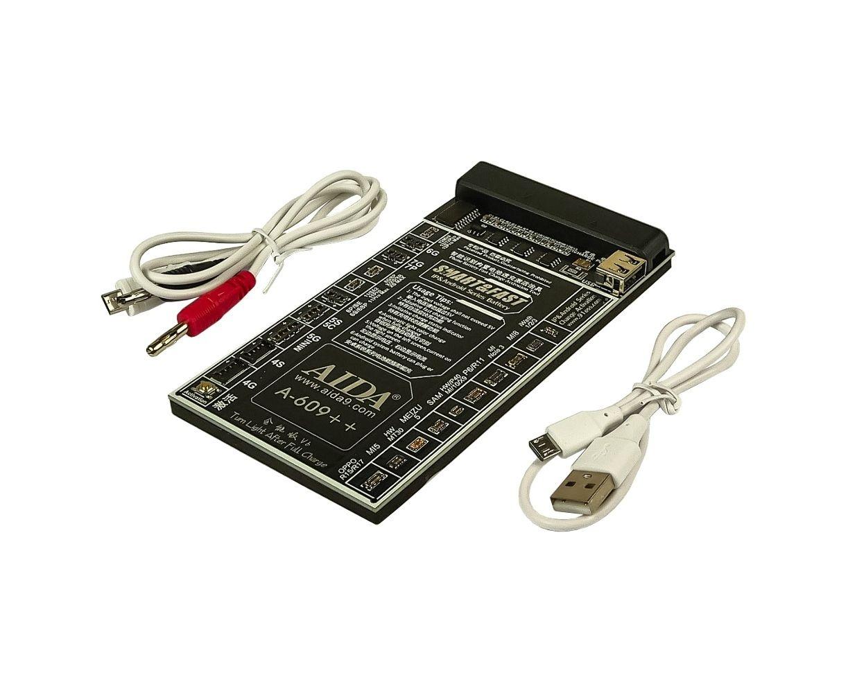 Плата активації та заряджання акумуляторів AIDA A-609++ з цифр. інд. (4G -12 Pro Max,HUAWEI,LENOVO,VIVO,MI,ZTE;