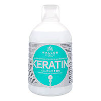 Шампунь с кератином и молочным протеином Kallos Cosmetics Keratin Shampoo 1 л